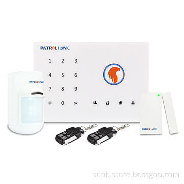 Smart touch alarm system with Touch keypad, enable to arm/disarm/home mode/direct via keypad